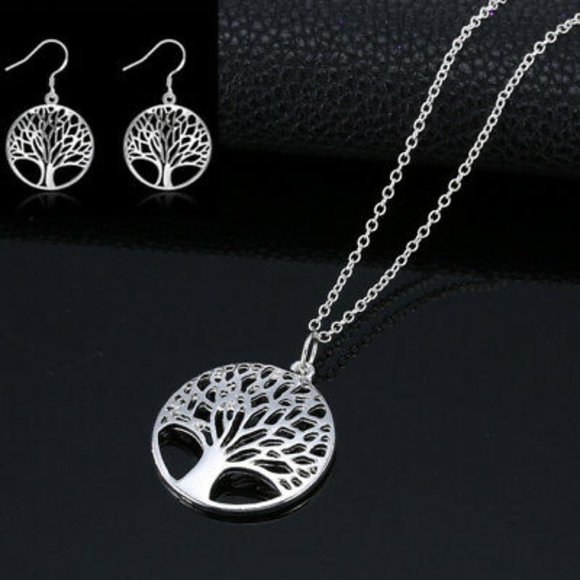 None Jewelry - 🔴Deleting 1/13🔴Tree of Life Necklace and Earrings Set
